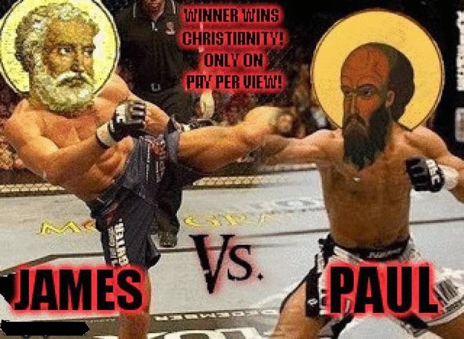 Image result for paul vs james